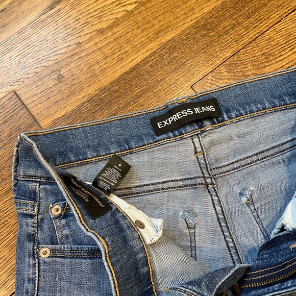 Express Mid Rise ripped jeans - Picture 2 of 2